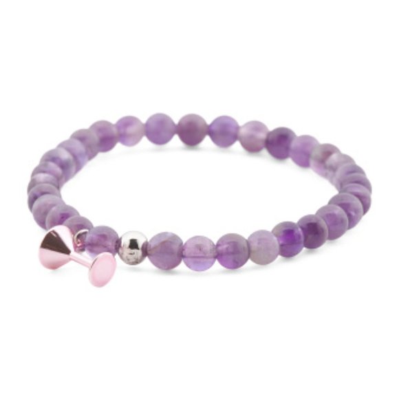 Coach Beaded Stretch Martini Bracelet Semi Precious - Picture 1 of 6